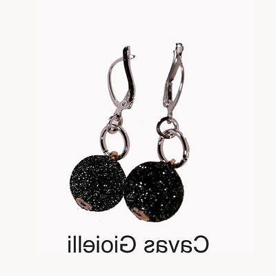 orecchini in argento modello a sfera smaltata