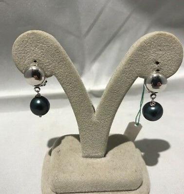 orecchini in argento senza buco con perle