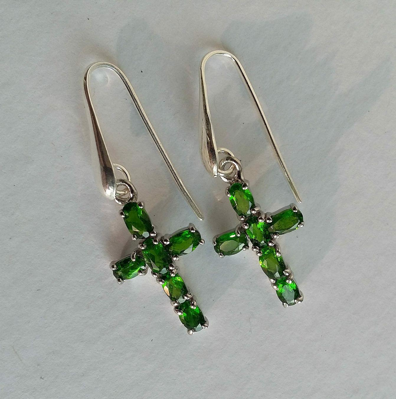 orecchini in argento sterling 925 a crocetta