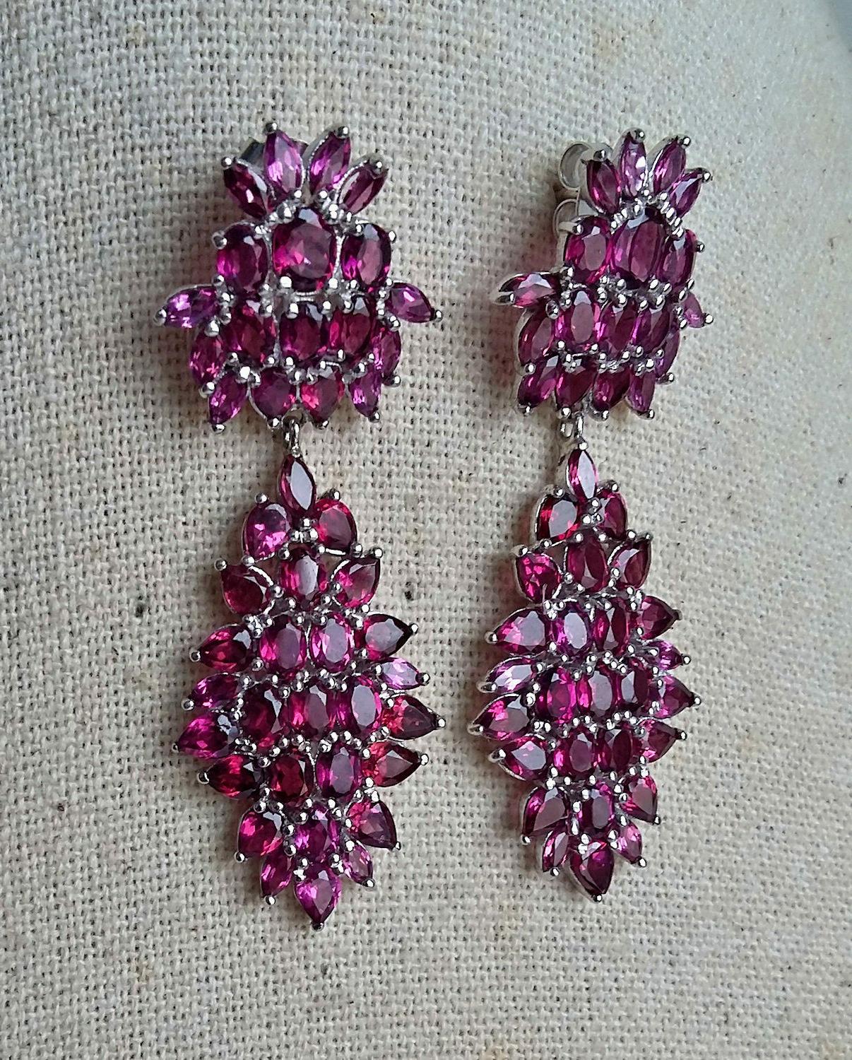 orecchini in argento sterling 925 rodiato con