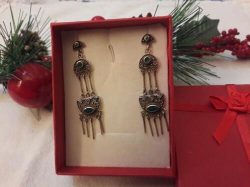 orecchini in argento vintage etnici