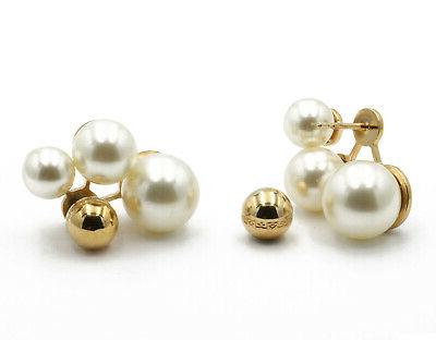 orecchini in bronzo dorato con perle bhoobb22