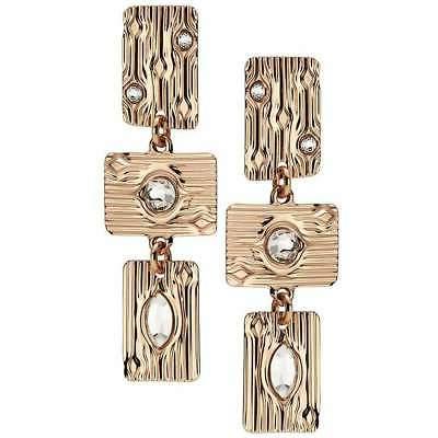 orecchini in bronzo pendenti con swarovski crystal