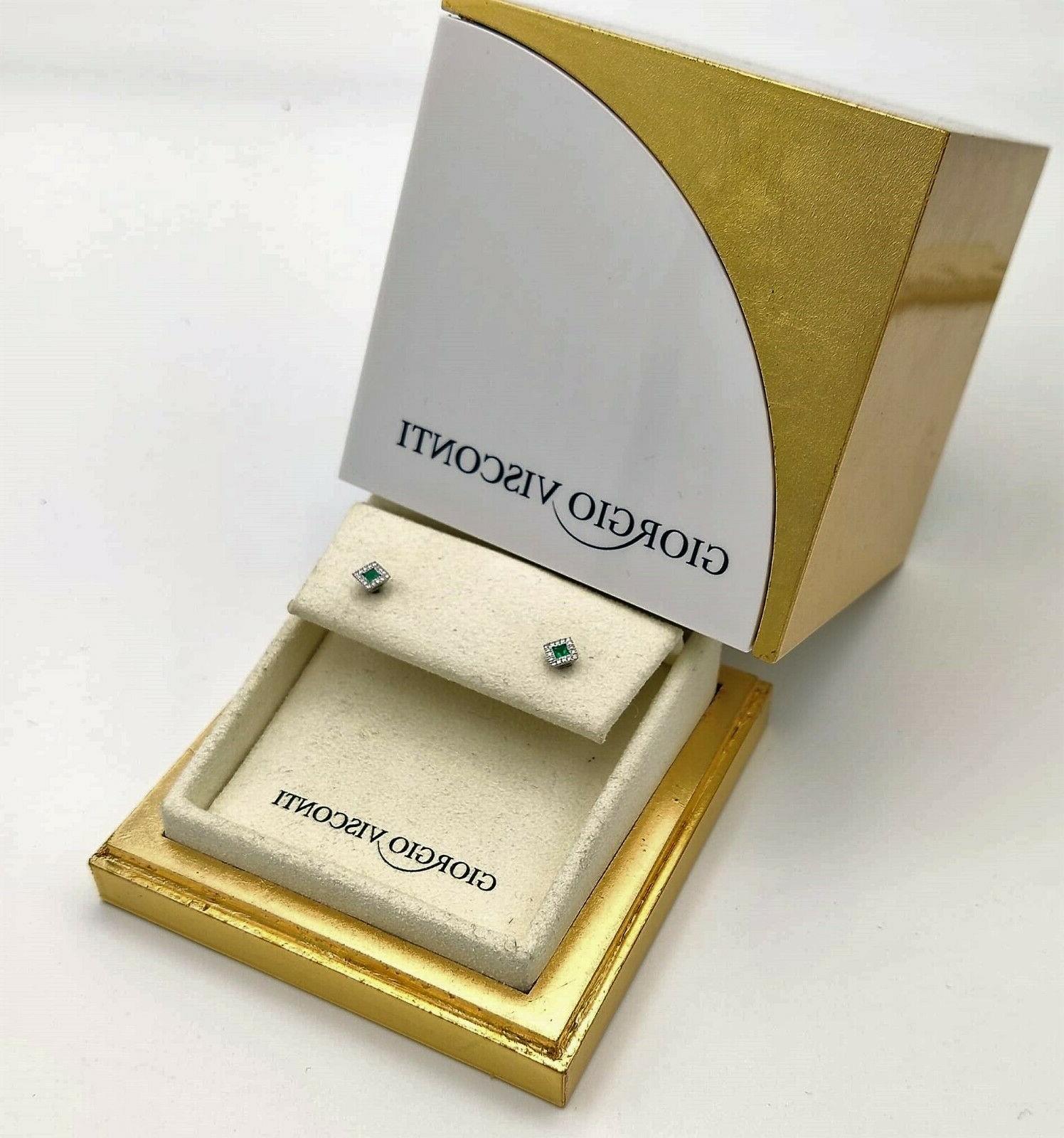 orecchini in oro bianco 18 kt con