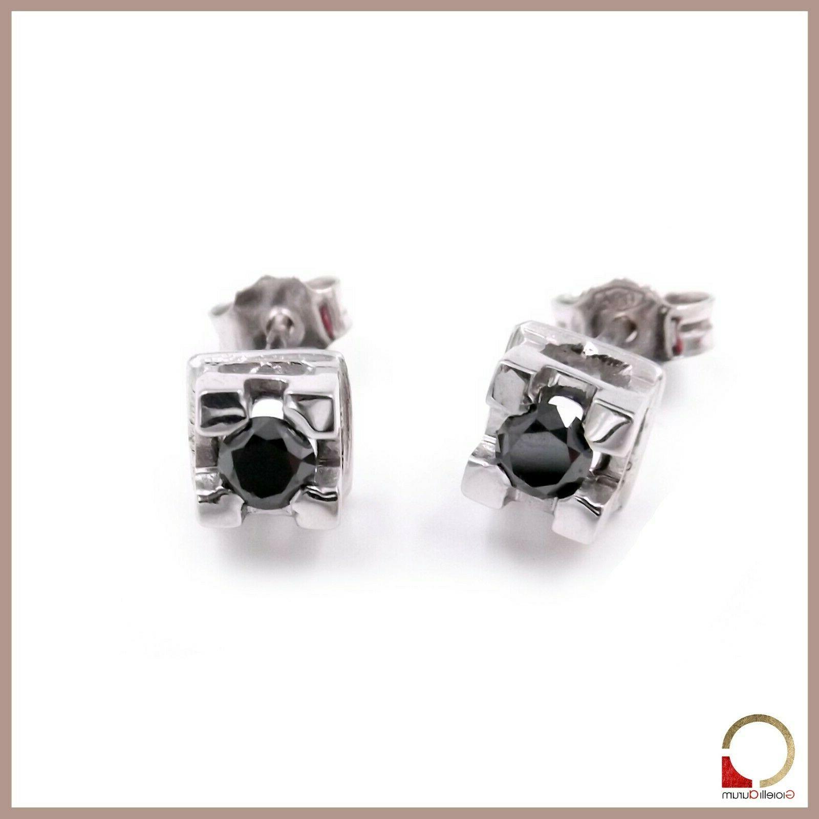 orecchini in oro bianco 18 kt con