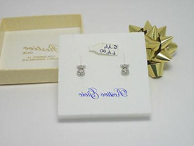 orecchini in oro bianco 18kt 750 per