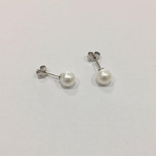 orecchini in oro bianco con perle da