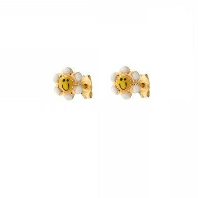 orecchini in oro giallo 18k 750 1000