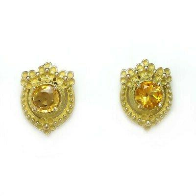 orecchini in oro giallo a fusione a