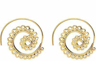 orecchini in ottone color oro indiani tribali