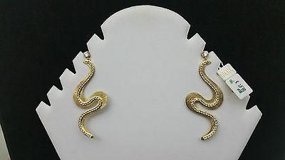 orecchini in ottone dorato con cristalli offerta