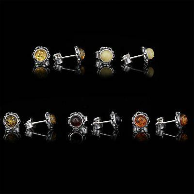 orecchini in pregiata ambra naturale baltica e