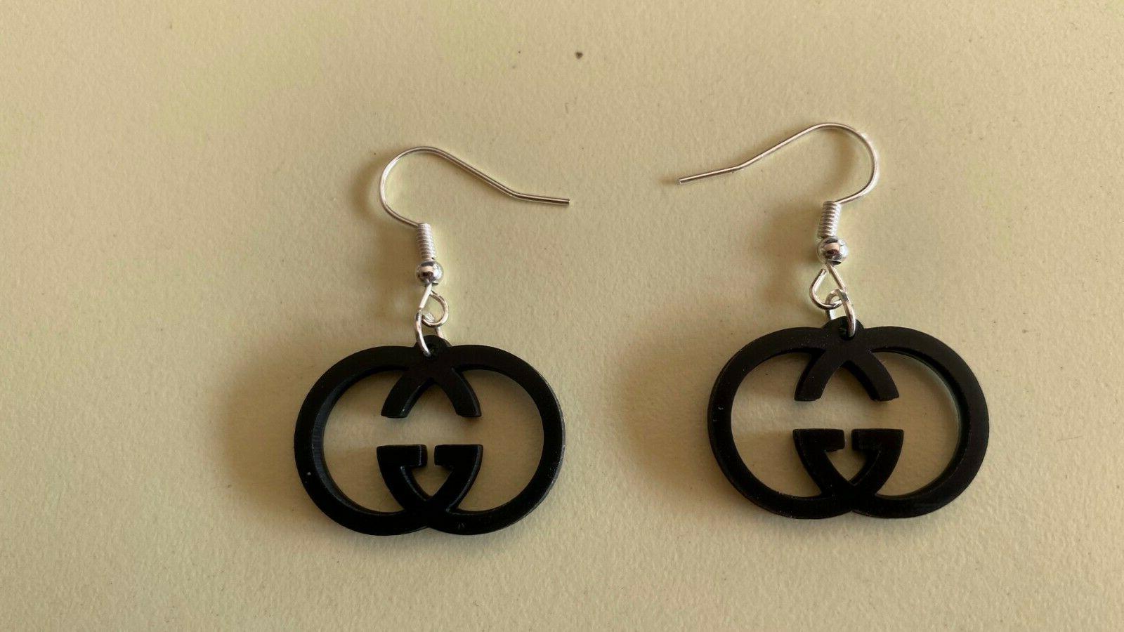 orecchini in resina gucci black