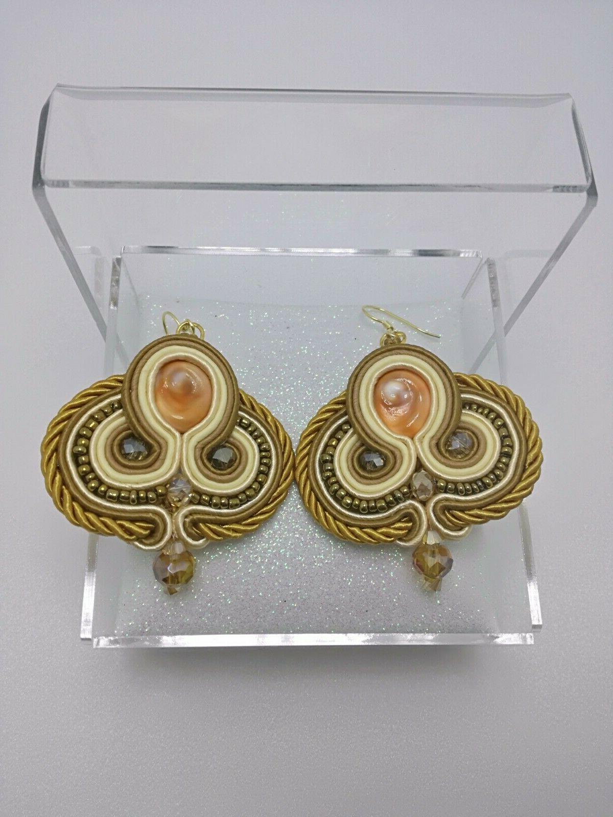 orecchini in soutache occhio di santa lucia