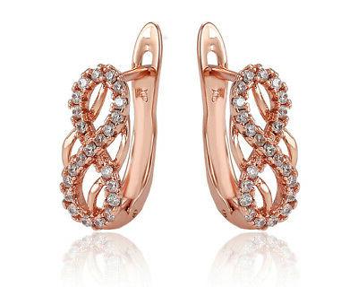 orecchini infinito a cerchio con swarovski zirconia