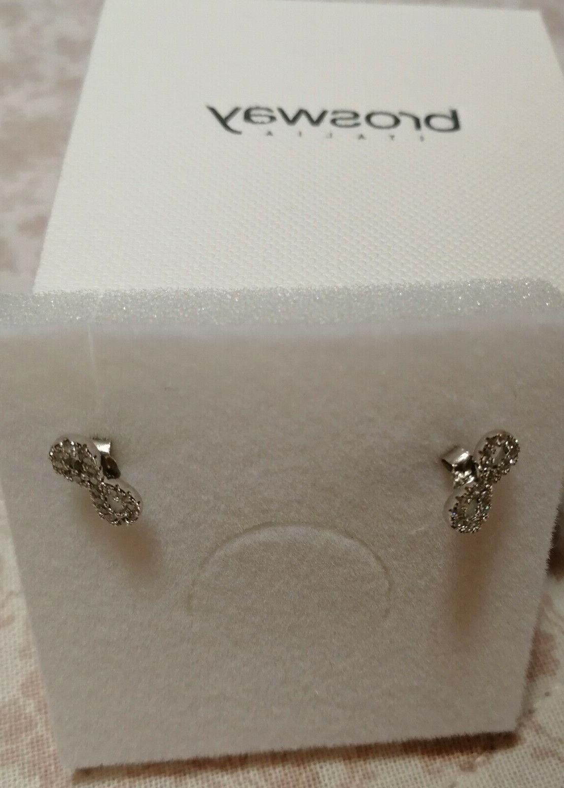 orecchini infinito con pietre brillanti cubiczirconia