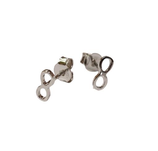 orecchini infinito gioielli donna ragazza argento 925