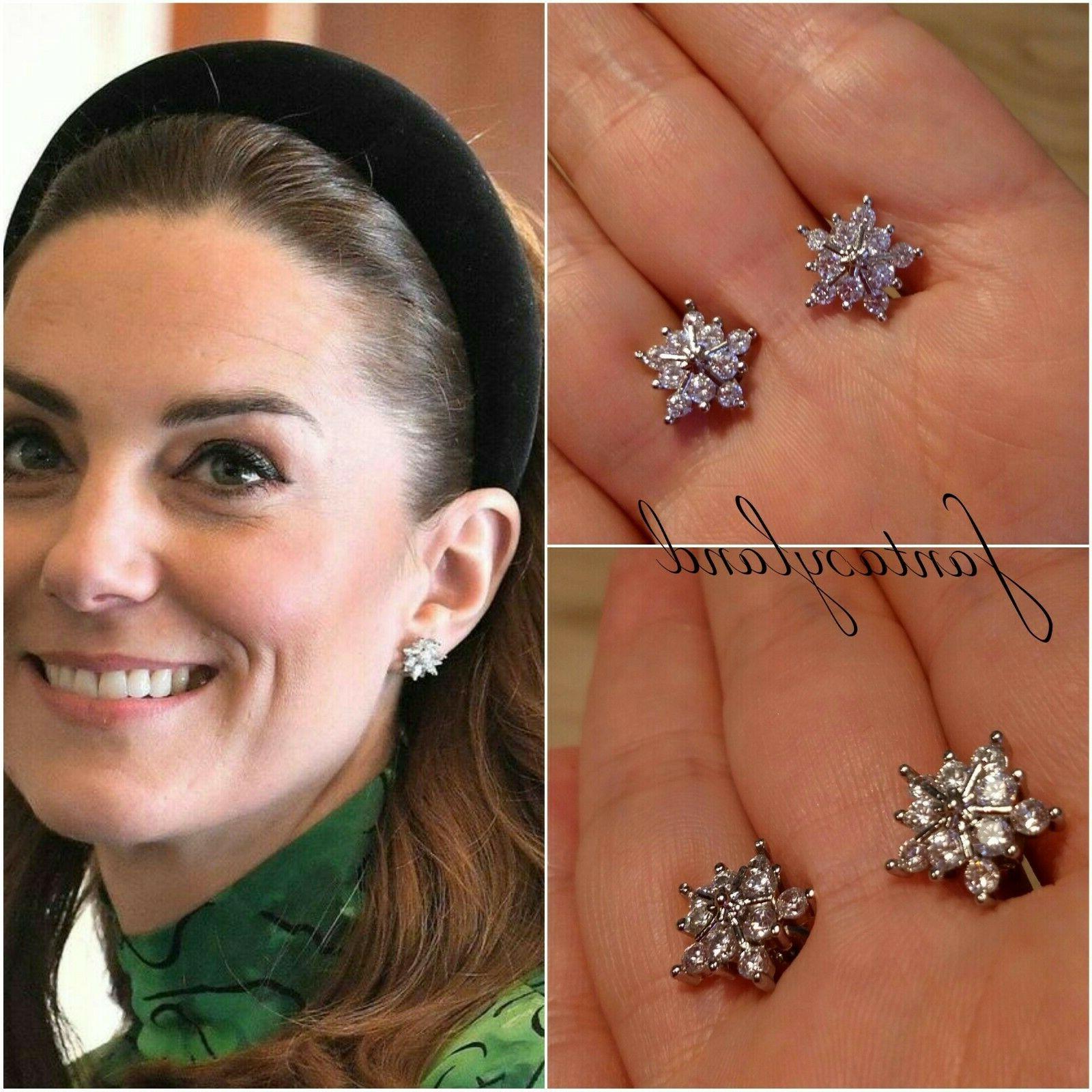 orecchini kate middleton principessa fiocco neve frozen