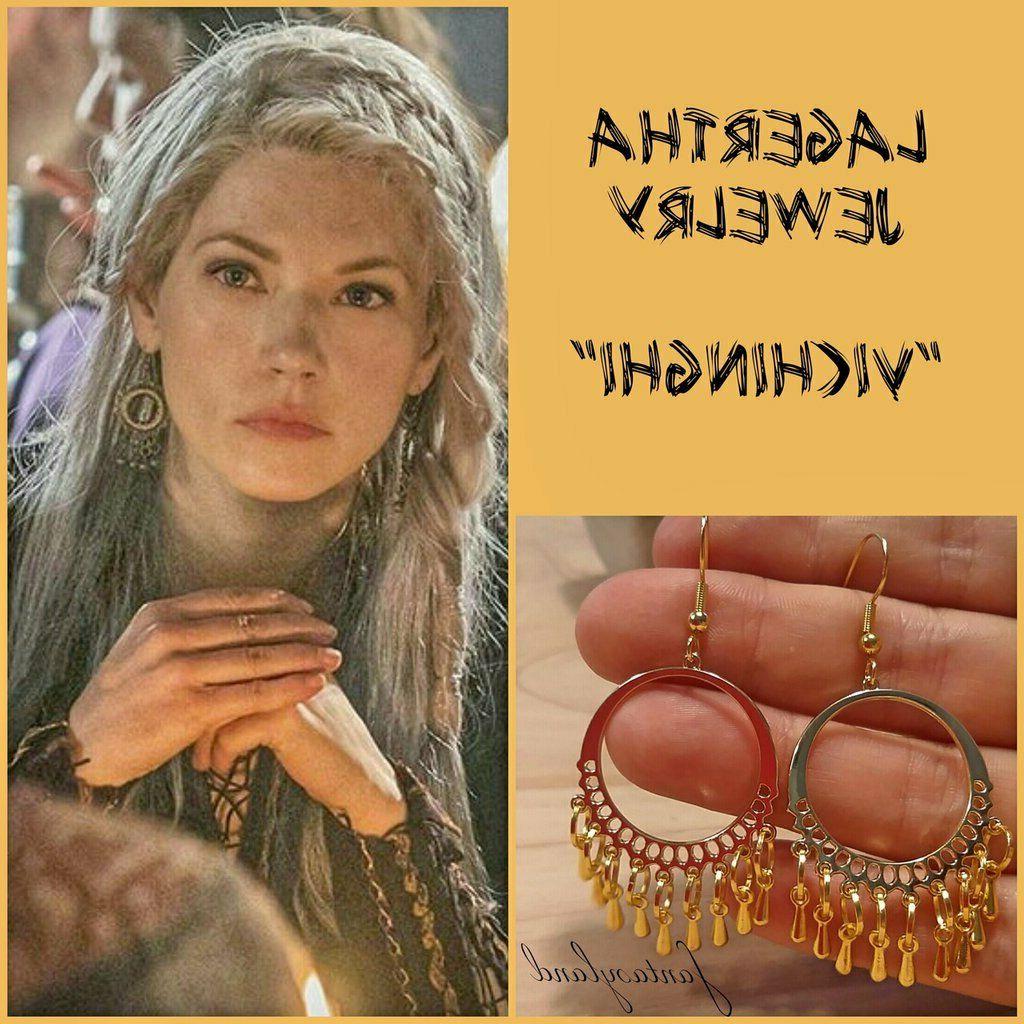 orecchini lagertha vikings vichinghi cerchio oro tribale