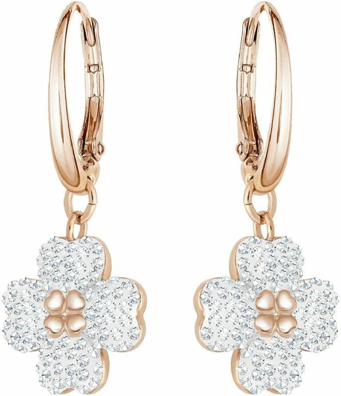 orecchini latisha bianco placcato oro rosa