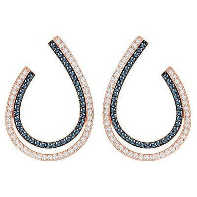 orecchini lemon 5382033 rose gold blu placcati