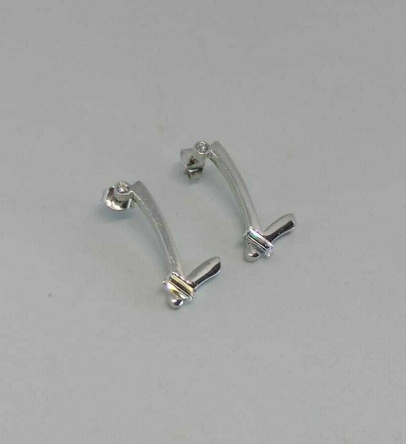 orecchini lettere l iniziale alfabeto in metallo