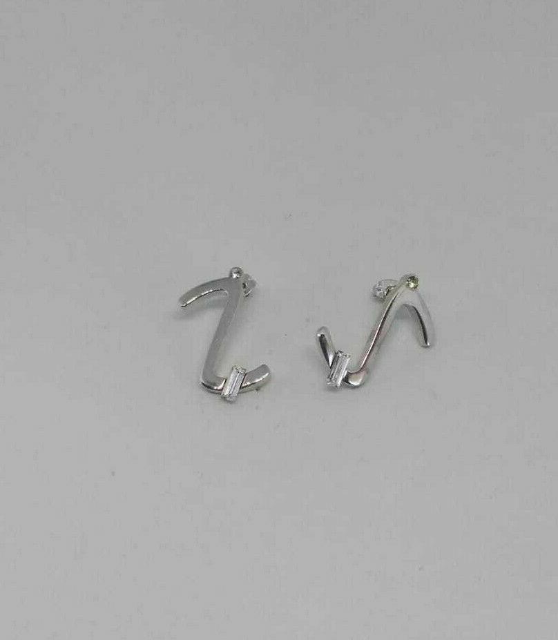 orecchini lettere s iniziale alfabeto in metallo