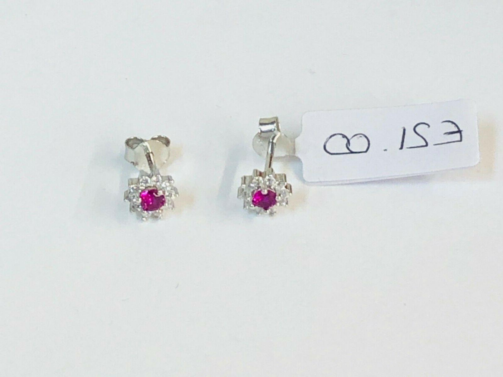 orecchini lobo argento 925 rodiato anallergico zirconi