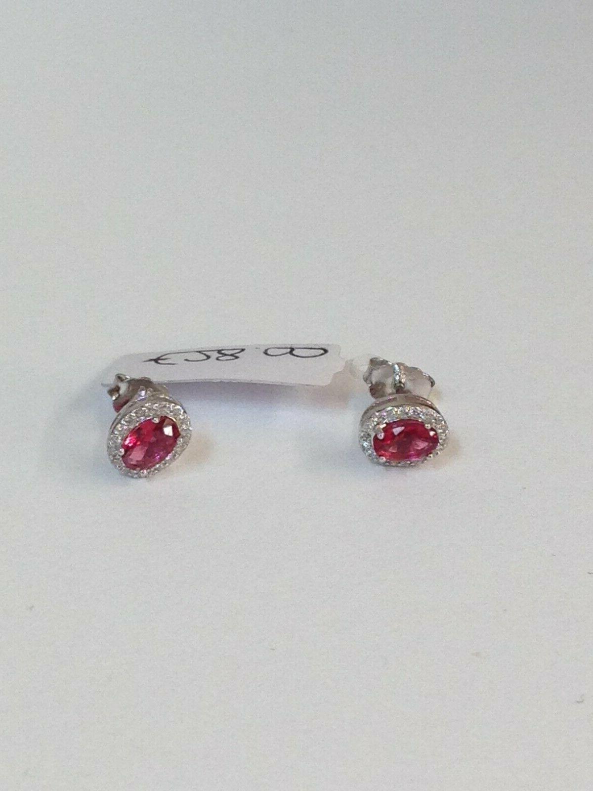 orecchini lobo argento 925 rodiato zirconi bianchi