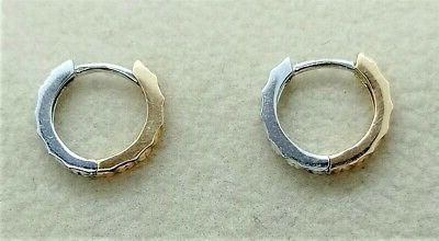 orecchini lobo cerchietto oro bianco giallo 18k