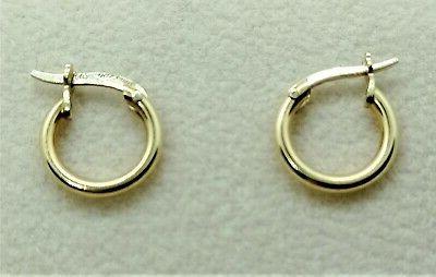 orecchini lobo cerchio cerchietto oro giallo 18k