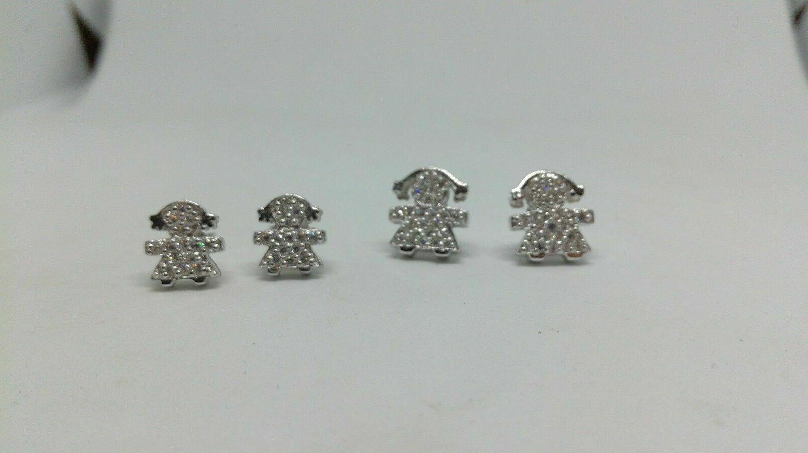 orecchini lobo donna argento 925 1000 rodiato