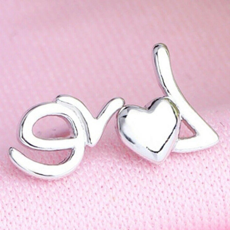 orecchini lobo love amore scritta cuore regalo