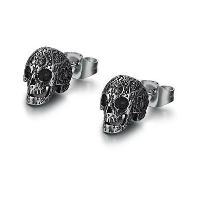 orecchini lobo teschio calaveras acciaio nichel free
