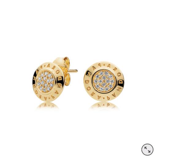 orecchini logo 260559cz garanzia new collection oro