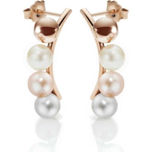 orecchini lunae sadx03 acciaio perle perla pvd