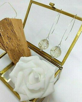 orecchini lunghi donna sfere botaniche orecchini lobo