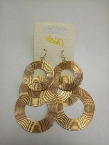 orecchini lunghi dorati