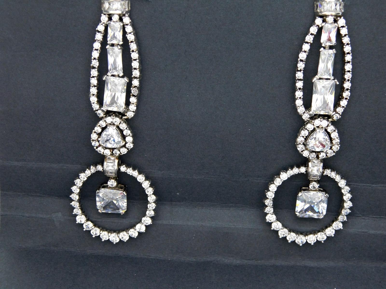 orecchini lunghi in argento 925 pendente con