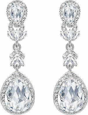 orecchini matrimonio sposa cristallo trasparente argento fon