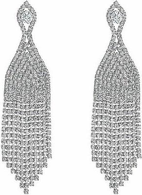 orecchini matrimonio sposa zircone trasparente argento fondo