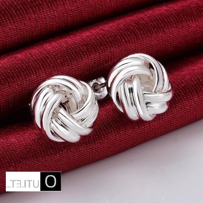 orecchini moda donna fashion spirale argento sterling