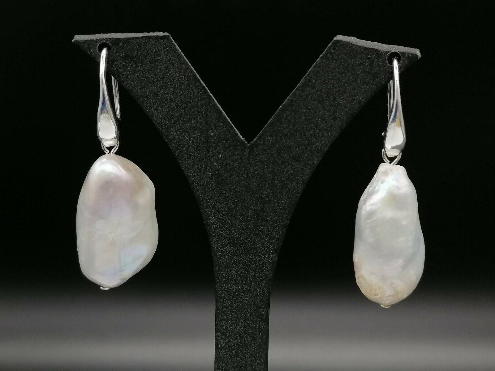 orecchini monachella donna perla pendenti e argento