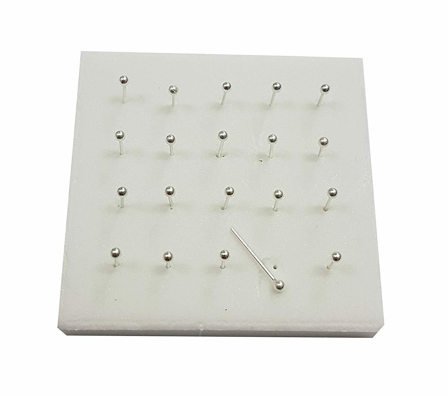 orecchini naso piercing pallina piccola argento conf