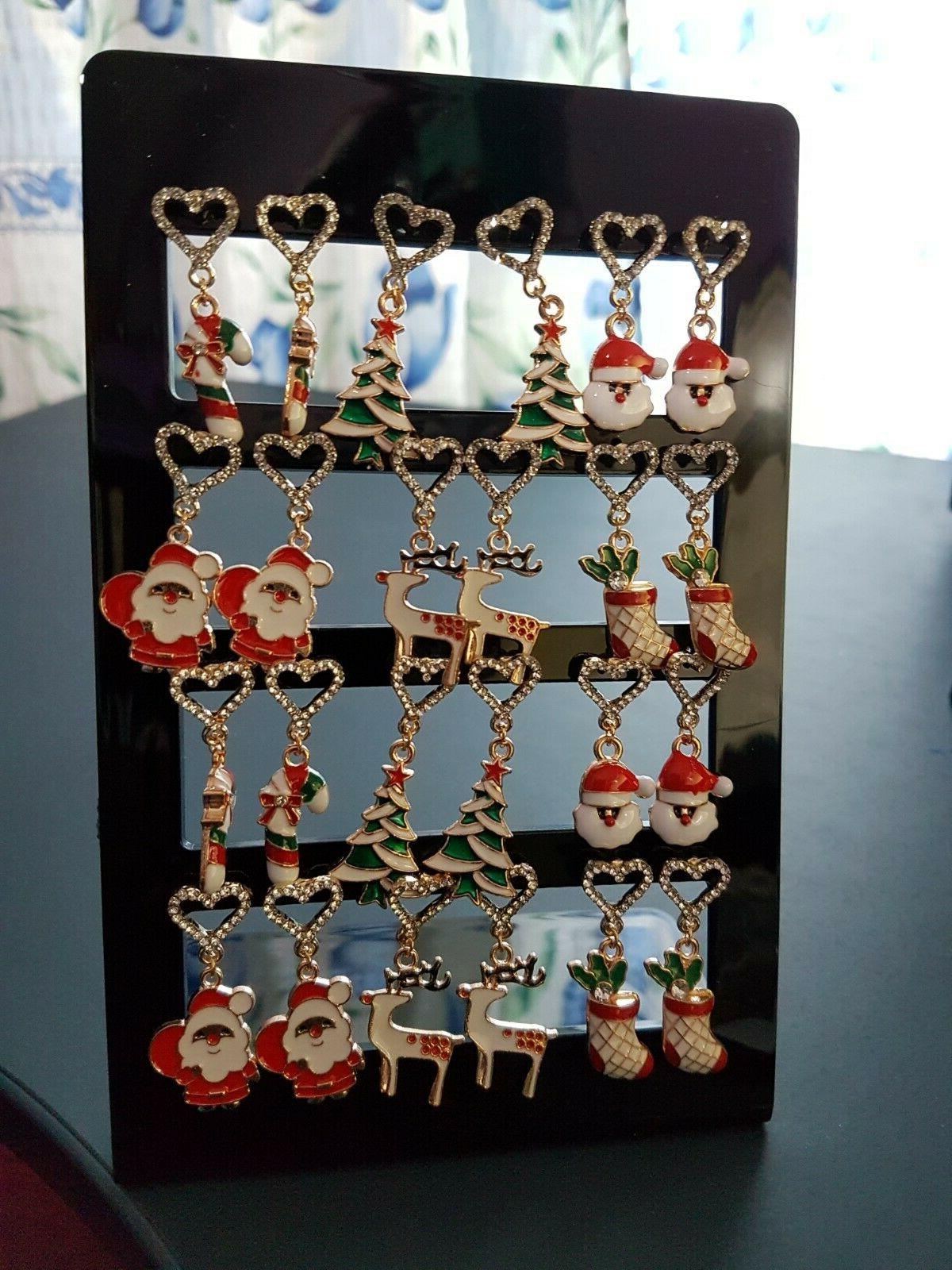 orecchini natalizi bigiotteria natale albero babbo natale