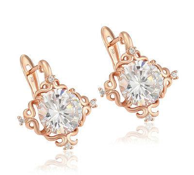 orecchini orecchini a cerchio con cristallo swarovski