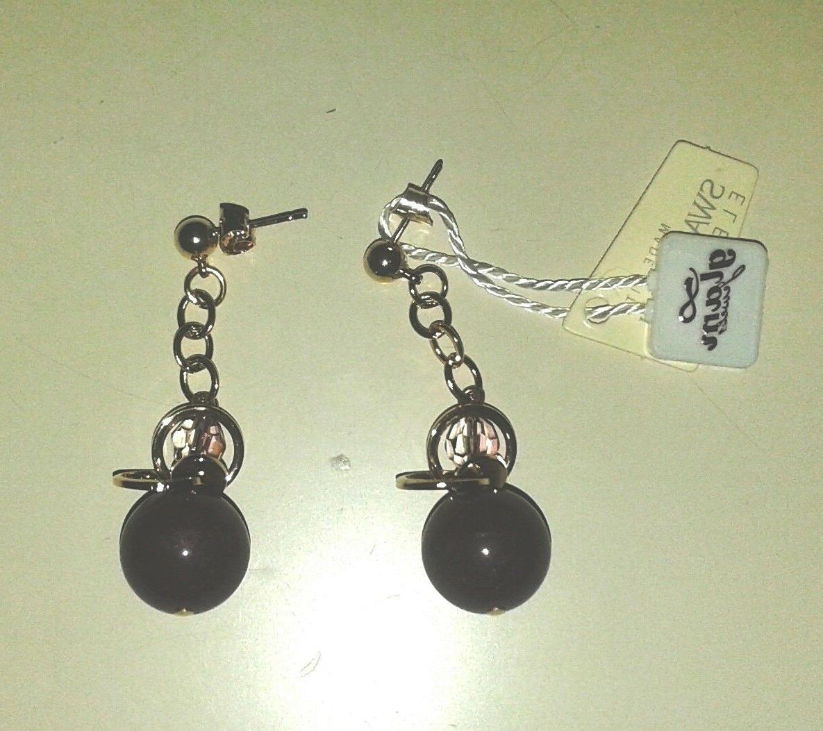 orecchini originali con perla e cristalli swarovski