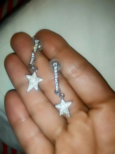 orecchini originali stella pendenti genuine earring