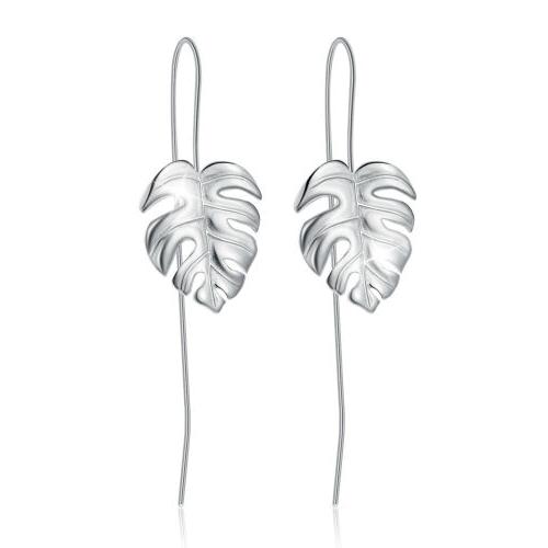 orecchini oro 18k foglie di monstera pendenti