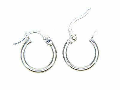 orecchini oro bianco 18kt anelle cerchi piccoli